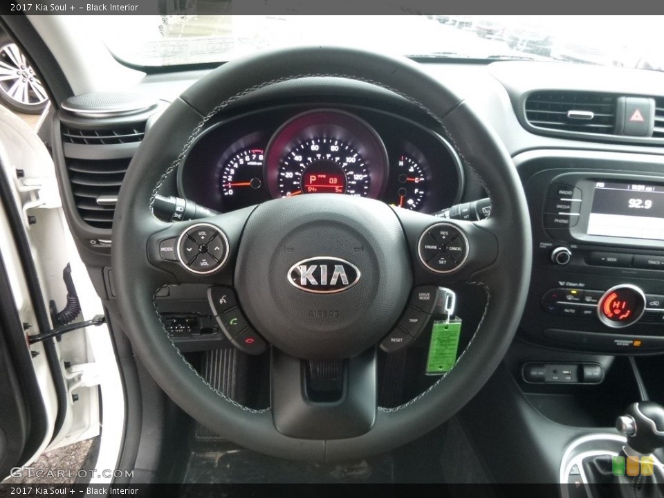 Black Interior Steering Wheel for the 2017 Kia Soul + #118555338