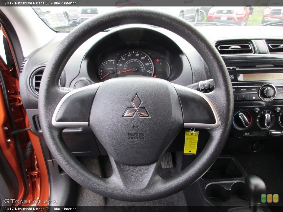 Black Interior Steering Wheel for the 2017 Mitsubishi Mirage ES #118561068