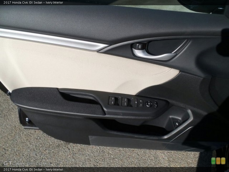 Ivory Interior Door Panel for the 2017 Honda Civic EX Sedan #118561098