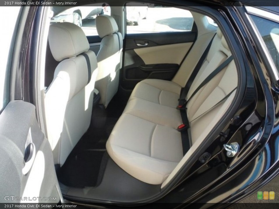 Ivory Interior Rear Seat for the 2017 Honda Civic EX Sedan #118561125