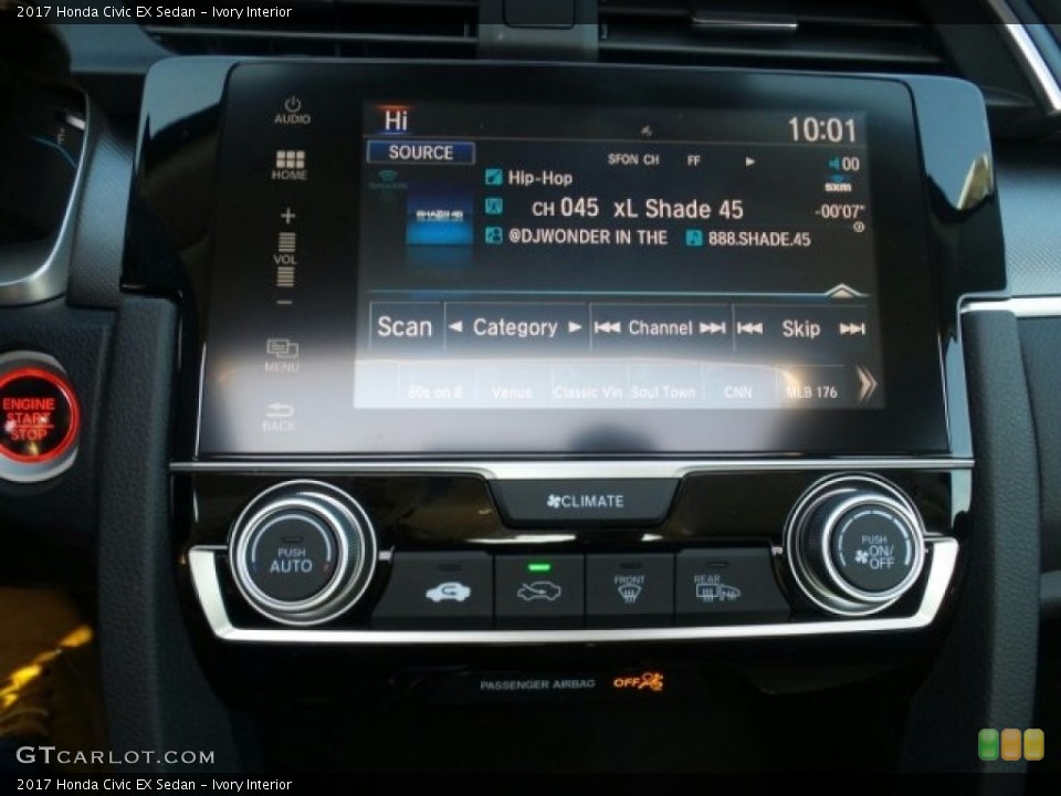 Ivory Interior Controls for the 2017 Honda Civic EX Sedan #118561251