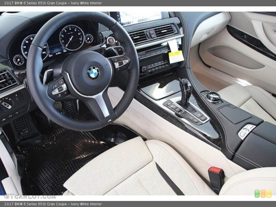 Ivory White Interior Photo for the 2017 BMW 6 Series 650i Gran Coupe #118566147