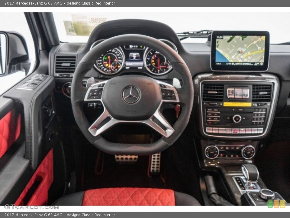 designo Classic Red Interior Dashboard for the 2017 Mercedes-Benz G 63 AMG #118568787