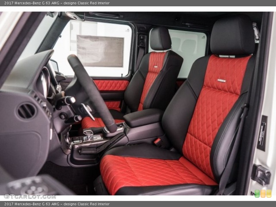 designo Classic Red Interior Photo for the 2017 Mercedes-Benz G 63 AMG #118568823