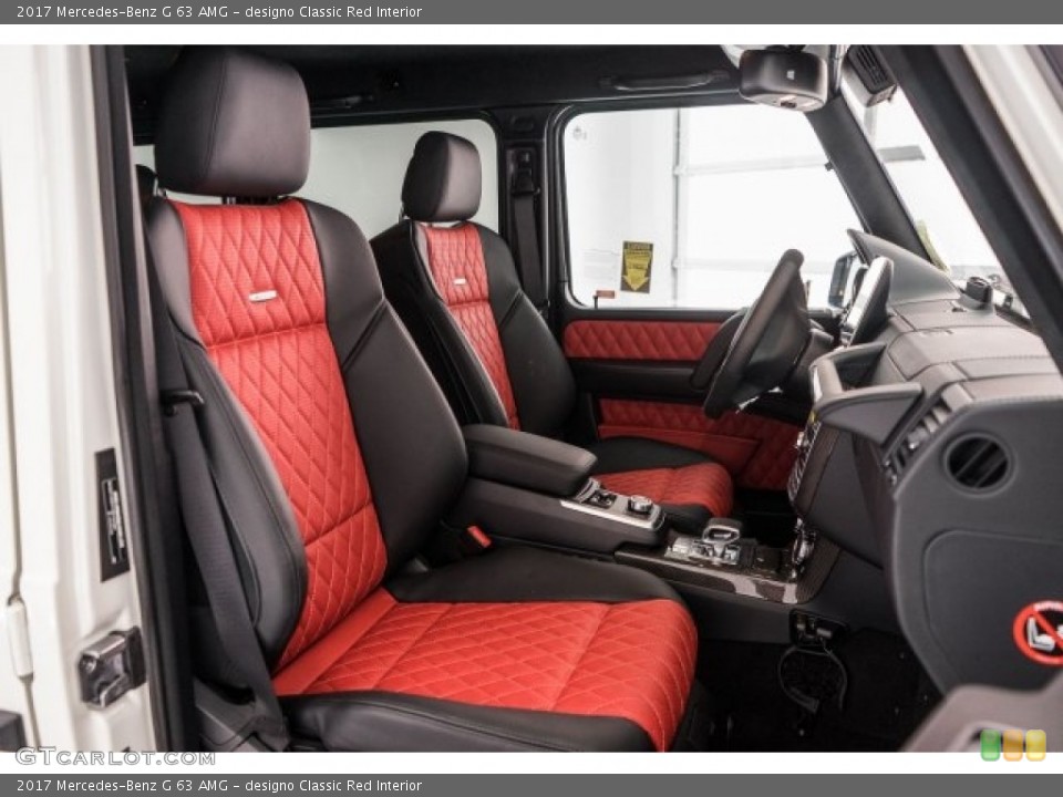 designo Classic Red Interior Front Seat for the 2017 Mercedes-Benz G 63 AMG #118568922