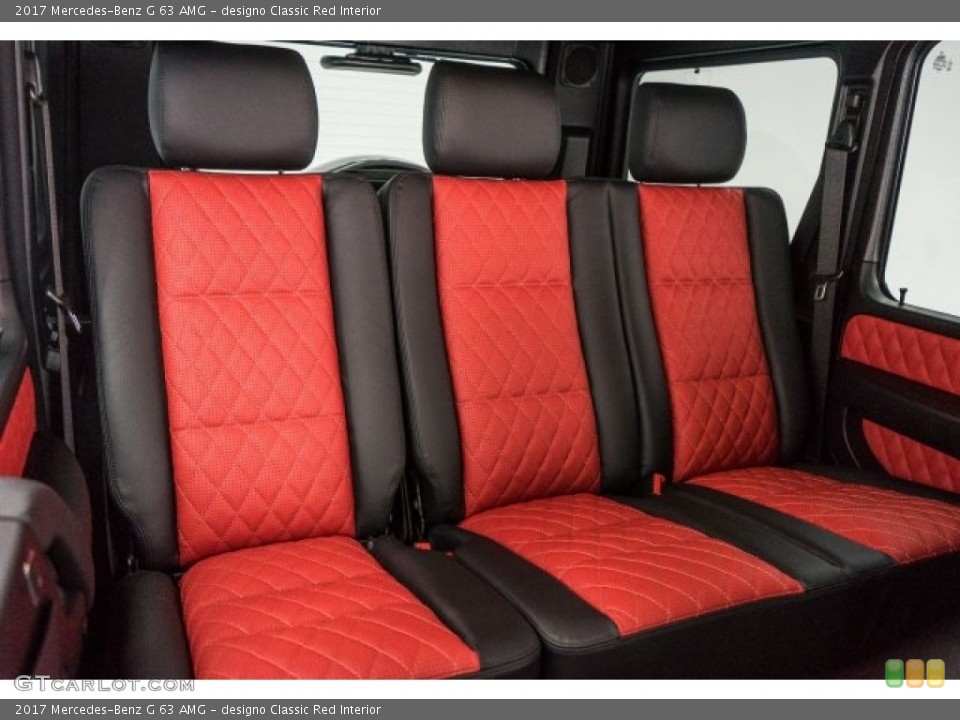 designo Classic Red Interior Rear Seat for the 2017 Mercedes-Benz G 63 AMG #118568940