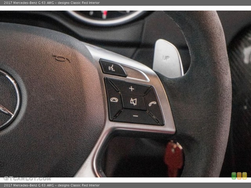 designo Classic Red Interior Controls for the 2017 Mercedes-Benz G 63 AMG #118568970