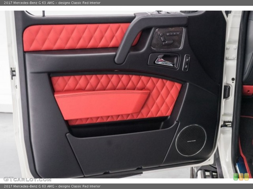 designo Classic Red Interior Door Panel for the 2017 Mercedes-Benz G 63 AMG #118569060