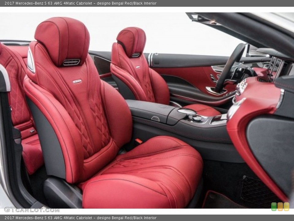designo Bengal Red/Black Interior Photo for the 2017 Mercedes-Benz S 63 AMG 4Matic Cabriolet #118570308