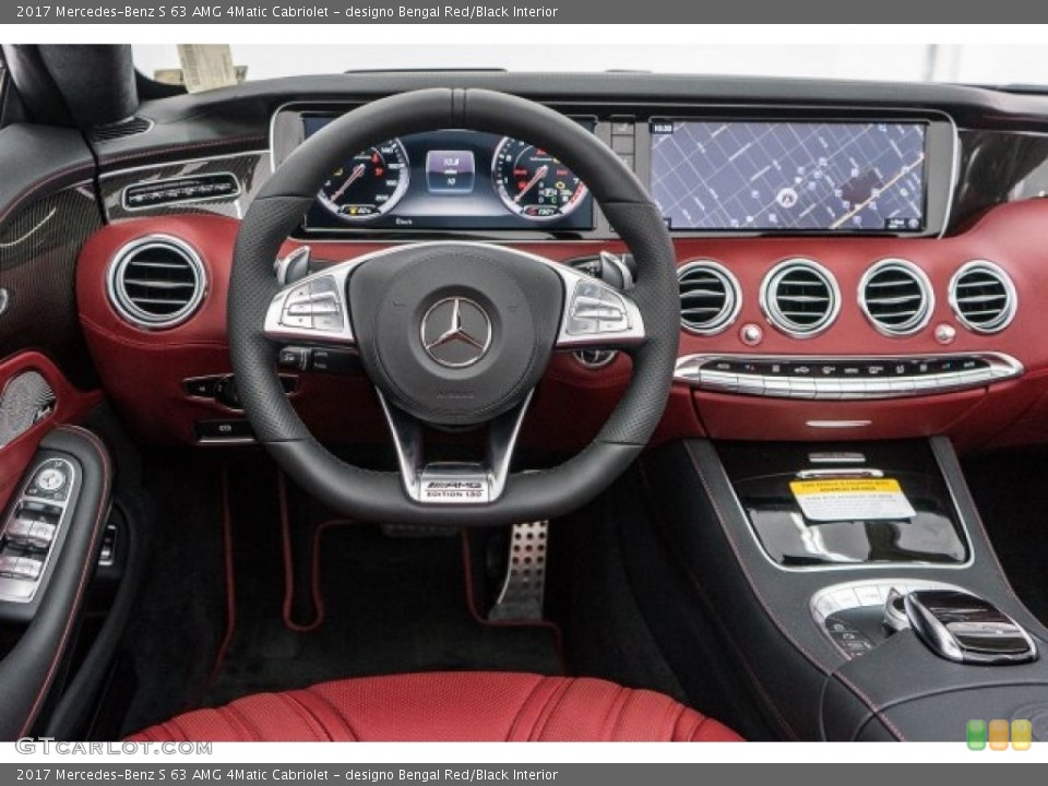 designo Bengal Red/Black Interior Dashboard for the 2017 Mercedes-Benz S 63 AMG 4Matic Cabriolet #118570350
