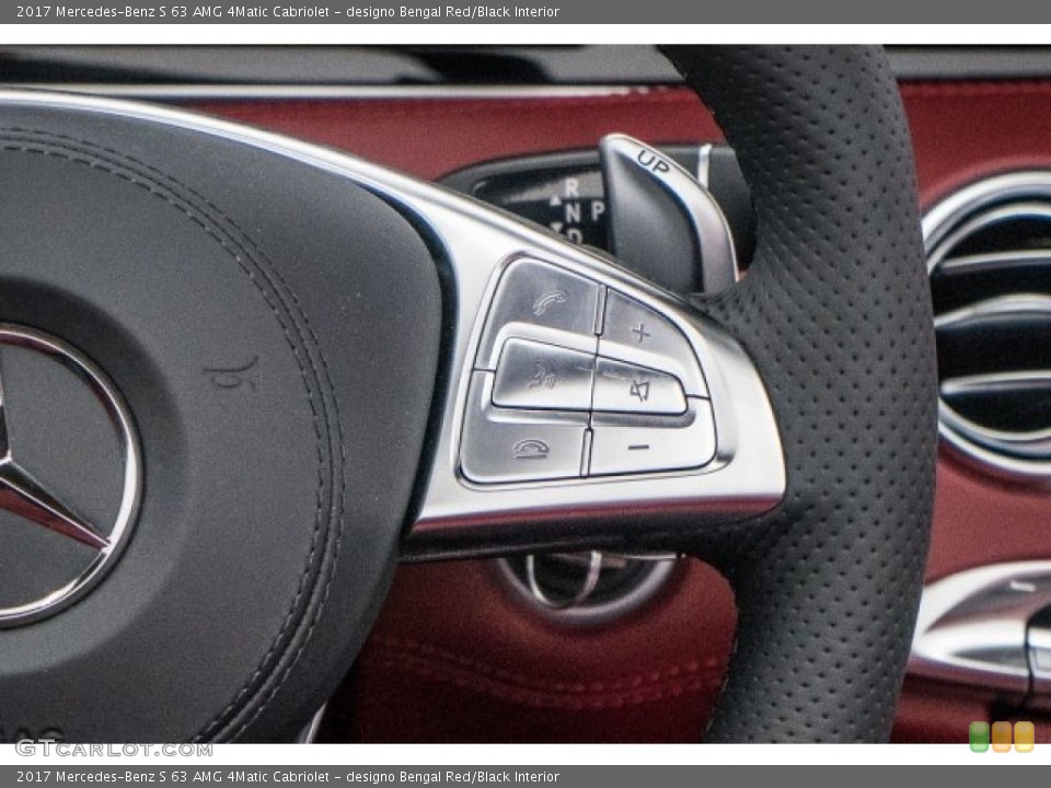 designo Bengal Red/Black Interior Controls for the 2017 Mercedes-Benz S 63 AMG 4Matic Cabriolet #118570365