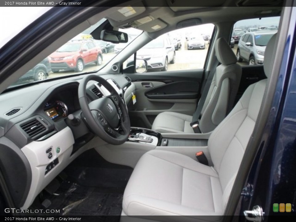 Gray Interior Photo for the 2017 Honda Pilot Elite AWD #118573881