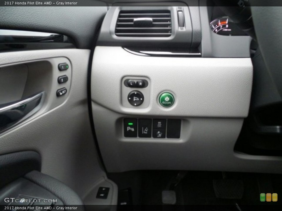 Gray Interior Controls for the 2017 Honda Pilot Elite AWD #118573953