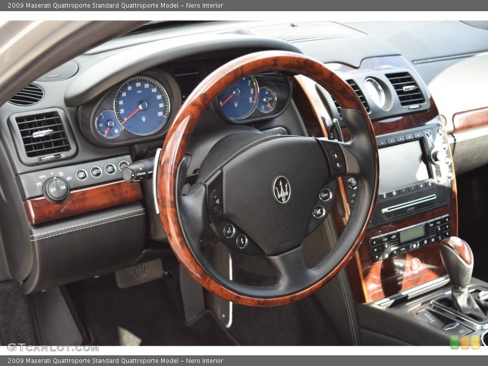 Nero Interior Steering Wheel for the 2009 Maserati Quattroporte  #118586284