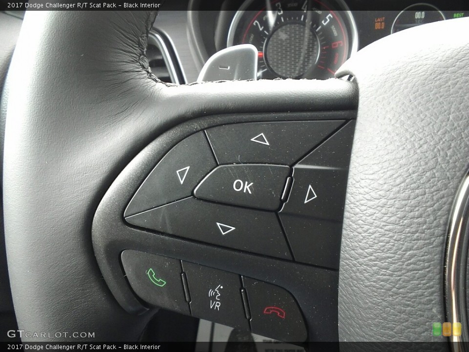 Black Interior Controls for the 2017 Dodge Challenger R/T Scat Pack #118587226