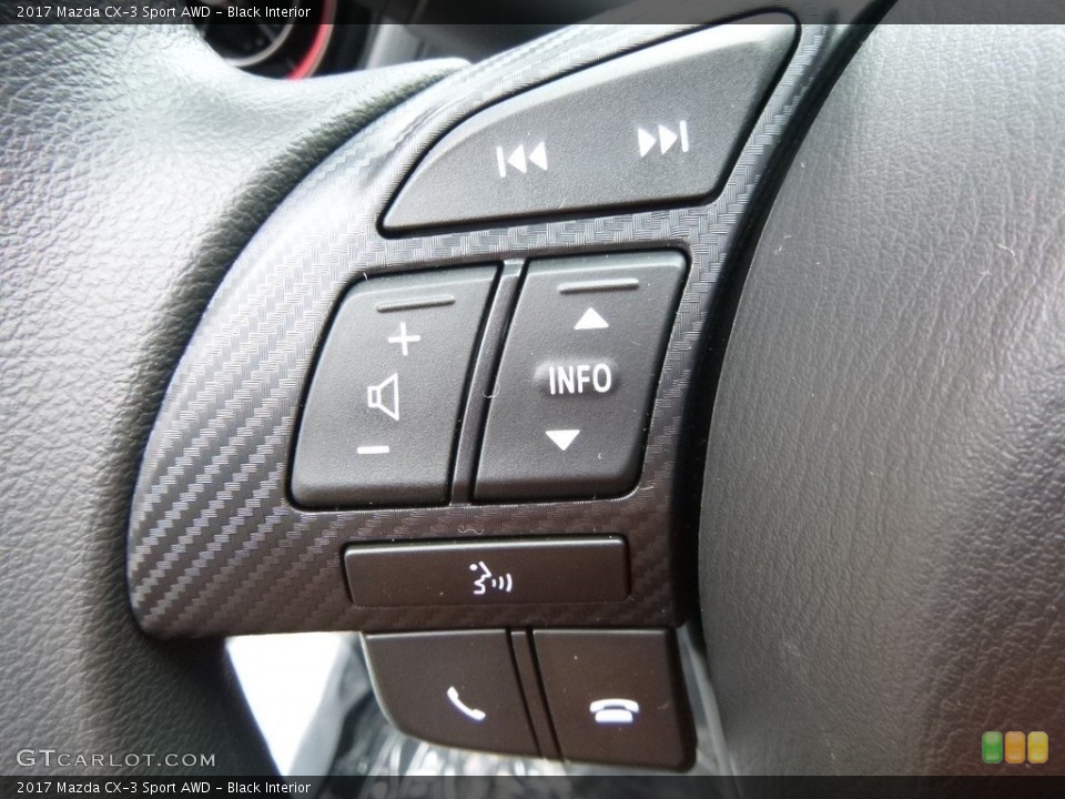 Black Interior Controls for the 2017 Mazda CX-3 Sport AWD #118588149