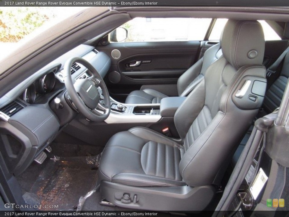 Ebony/Ebony Interior Photo for the 2017 Land Rover Range Rover Evoque Convertible HSE Dynamic #118588525