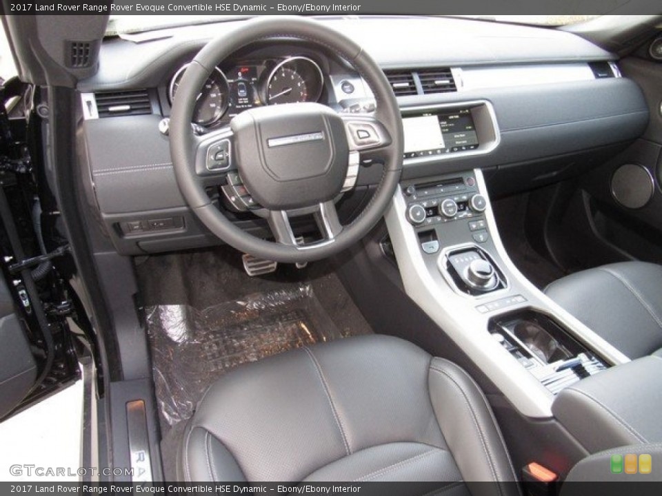 Ebony/Ebony Interior Dashboard for the 2017 Land Rover Range Rover Evoque Convertible HSE Dynamic #118588555