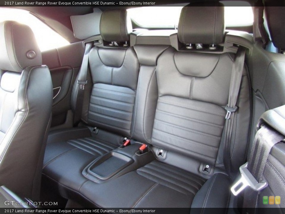 Ebony/Ebony Interior Rear Seat for the 2017 Land Rover Range Rover Evoque Convertible HSE Dynamic #118588576