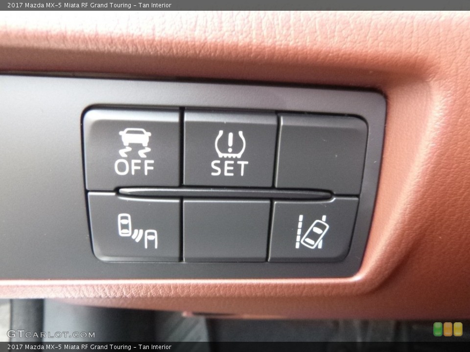 Tan Interior Controls for the 2017 Mazda MX-5 Miata RF Grand Touring #118589729