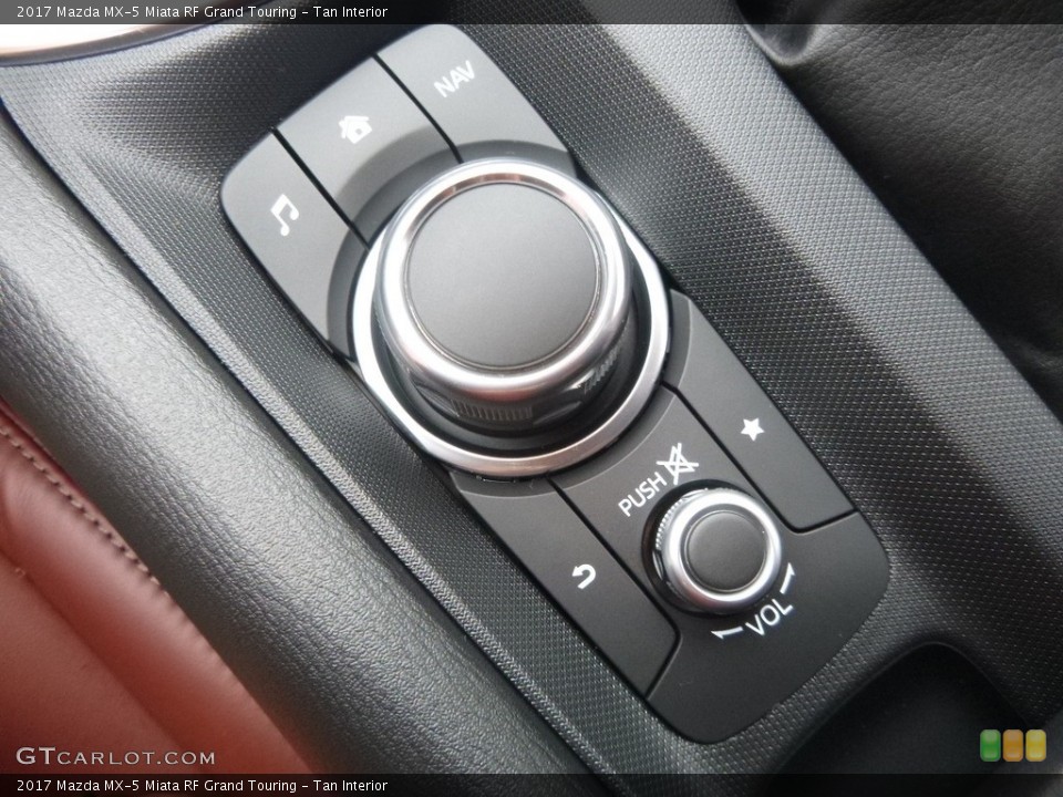 Tan Interior Controls for the 2017 Mazda MX-5 Miata RF Grand Touring #118589797