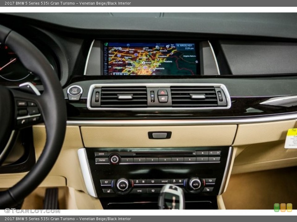 Venetian Beige/Black Interior Controls for the 2017 BMW 5 Series 535i Gran Turismo #118589974