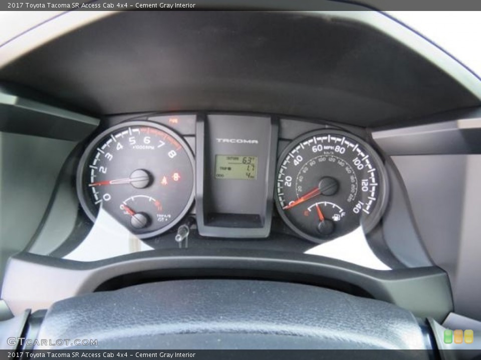 Cement Gray Interior Gauges for the 2017 Toyota Tacoma SR Access Cab 4x4 #118590382