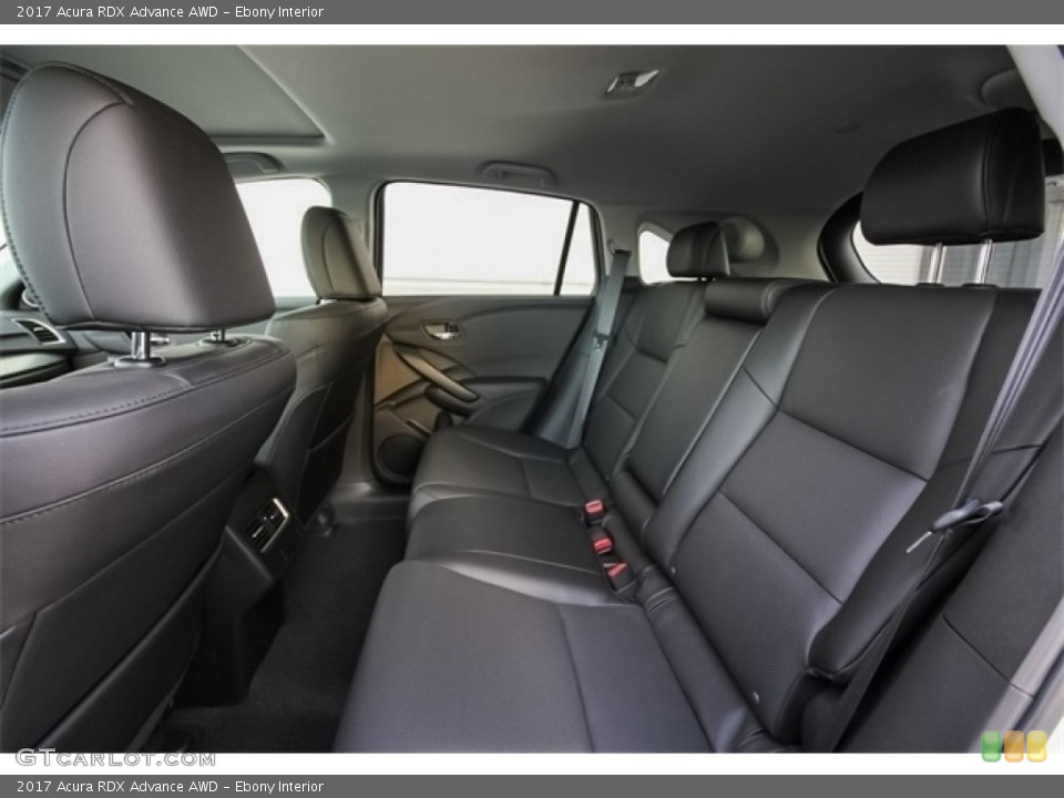 Ebony Interior Rear Seat for the 2017 Acura RDX Advance AWD #118591507