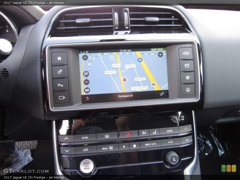 Jet Interior Navigation for the 2017 Jaguar XE 25t Prestige #118591522