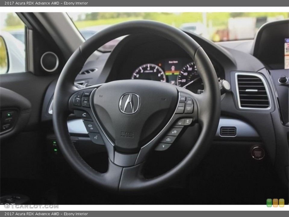 Ebony Interior Steering Wheel for the 2017 Acura RDX Advance AWD #118591663