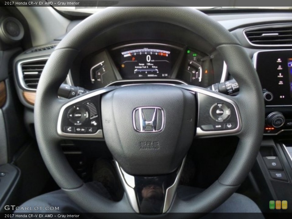 Gray Interior Steering Wheel for the 2017 Honda CR-V EX AWD #118603228