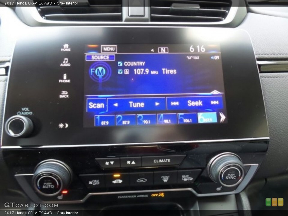 Gray Interior Audio System for the 2017 Honda CR-V EX AWD #118603463