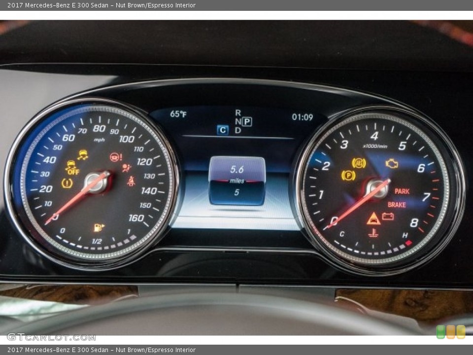 Nut Brown/Espresso Interior Gauges for the 2017 Mercedes-Benz E 300 Sedan #118609169