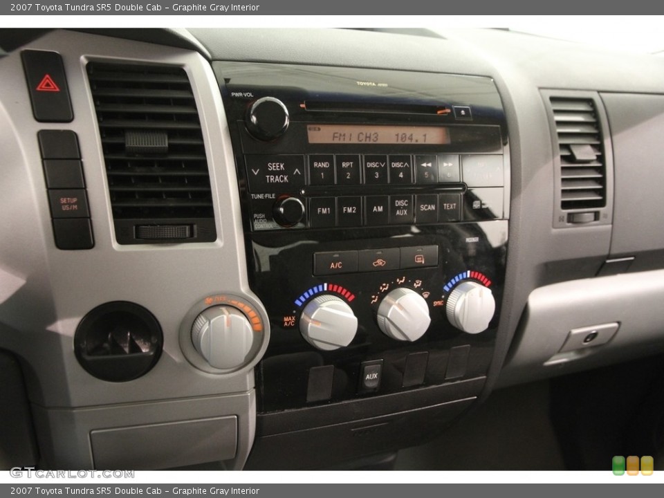 Graphite Gray Interior Controls for the 2007 Toyota Tundra SR5 Double Cab #118609262