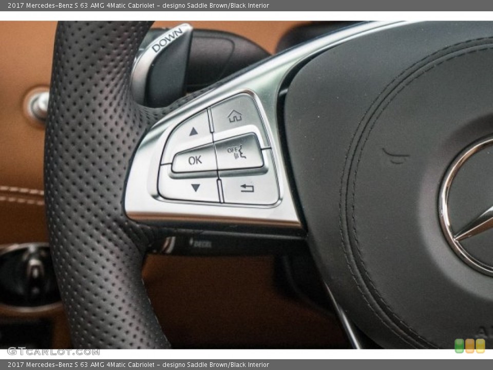 designo Saddle Brown/Black Interior Controls for the 2017 Mercedes-Benz S 63 AMG 4Matic Cabriolet #118609616