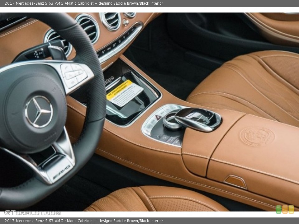 designo Saddle Brown/Black Interior Controls for the 2017 Mercedes-Benz S 63 AMG 4Matic Cabriolet #118609634