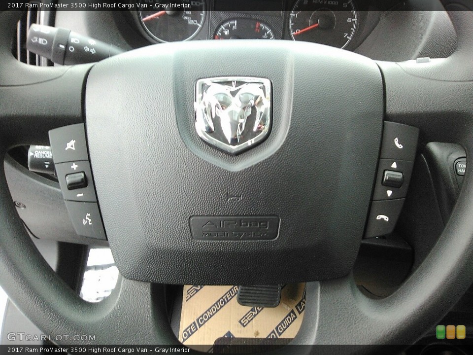 Gray Interior Steering Wheel for the 2017 Ram ProMaster 3500 High Roof Cargo Van #118614992