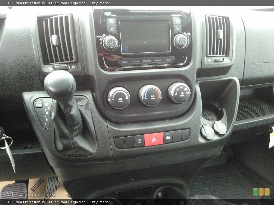 Gray Interior Controls for the 2017 Ram ProMaster 3500 High Roof Cargo Van #118615061