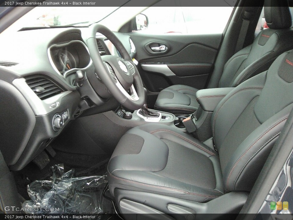 Black Interior Photo for the 2017 Jeep Cherokee Trailhawk 4x4 #118615697