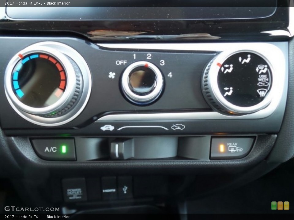 Black Interior Controls for the 2017 Honda Fit EX-L #118619813
