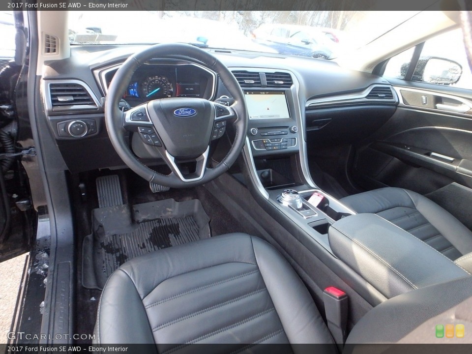 Ebony Interior Photo for the 2017 Ford Fusion SE AWD #118622288