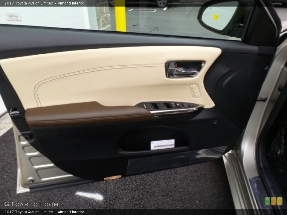 Almond Interior Door Panel for the 2017 Toyota Avalon Limited #118622531