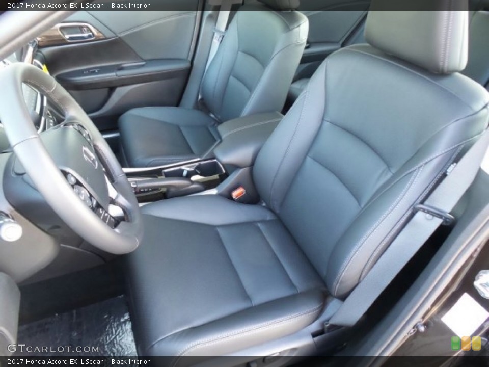 Black Interior Front Seat for the 2017 Honda Accord EX-L Sedan #118623206