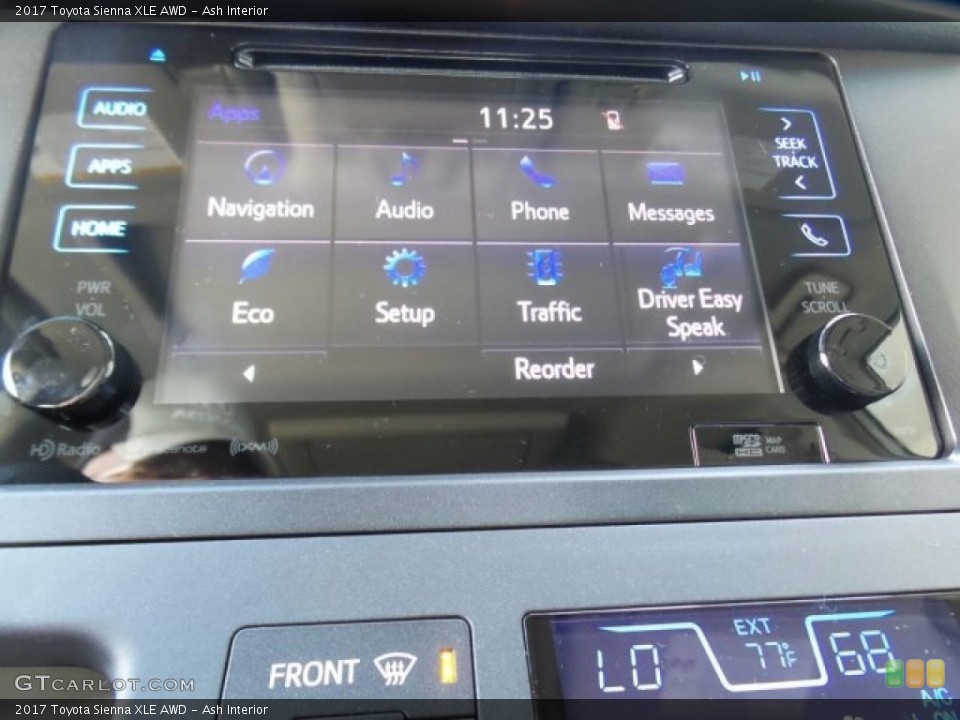 Ash Interior Controls for the 2017 Toyota Sienna XLE AWD #118623929