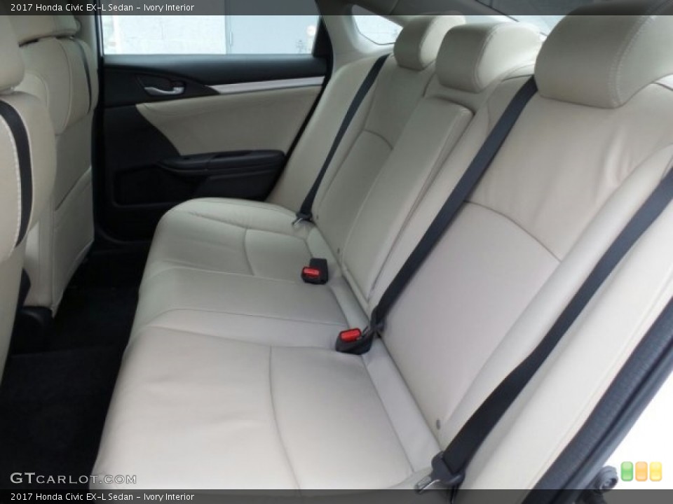 Ivory Interior Rear Seat for the 2017 Honda Civic EX-L Sedan #118625288