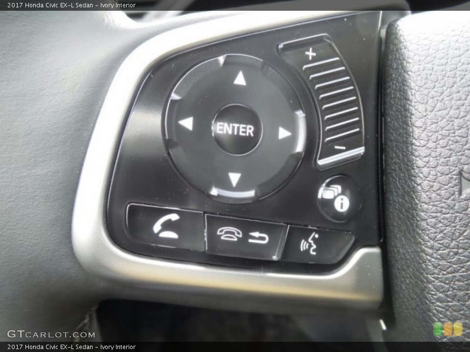 Ivory Interior Controls for the 2017 Honda Civic EX-L Sedan #118625492