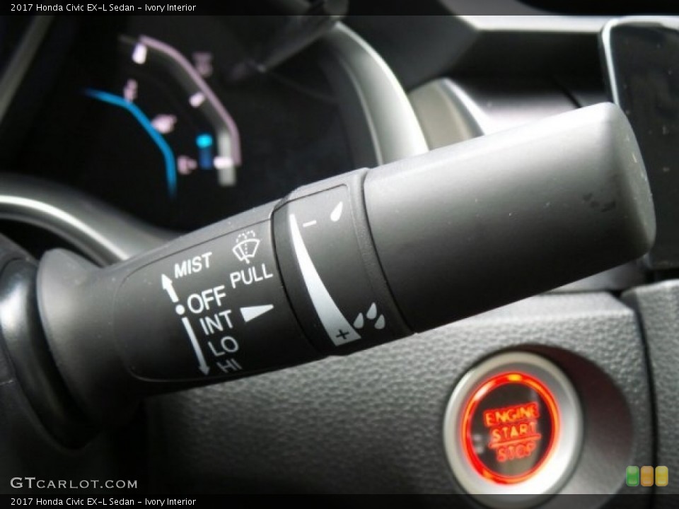 Ivory Interior Controls for the 2017 Honda Civic EX-L Sedan #118625552