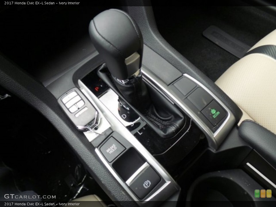 Ivory Interior Transmission for the 2017 Honda Civic EX-L Sedan #118625707
