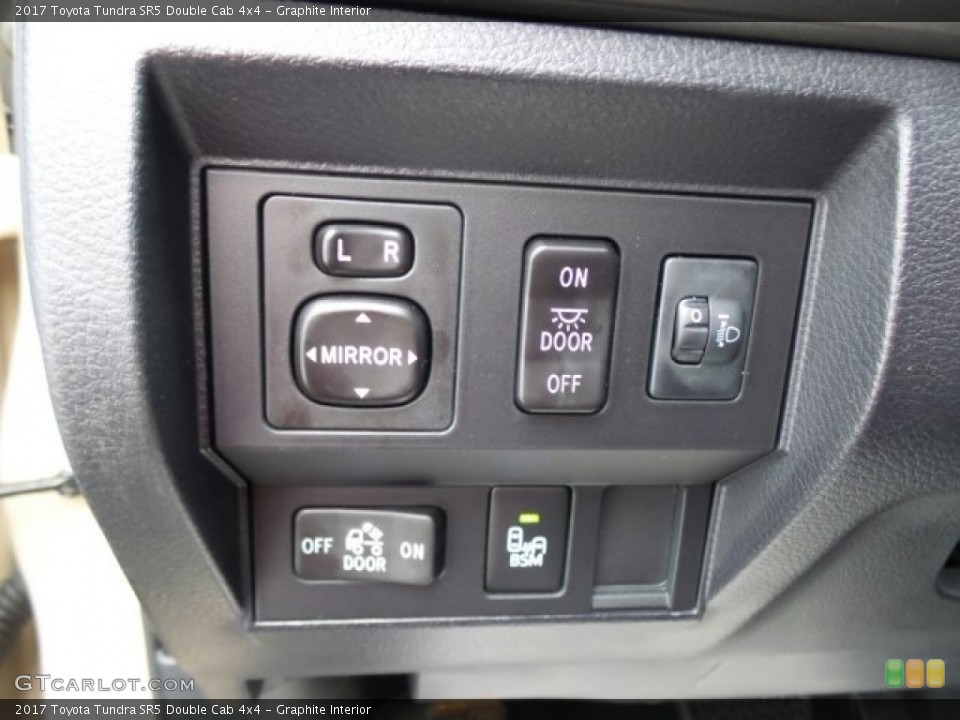 Graphite Interior Controls for the 2017 Toyota Tundra SR5 Double Cab 4x4 #118627205