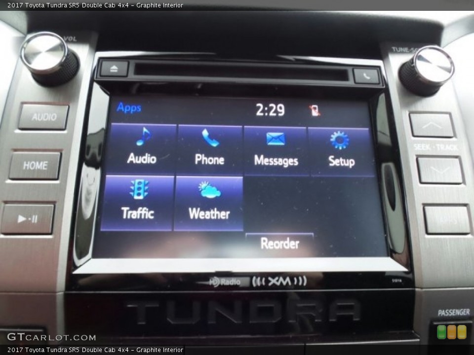 Graphite Interior Controls for the 2017 Toyota Tundra SR5 Double Cab 4x4 #118627487